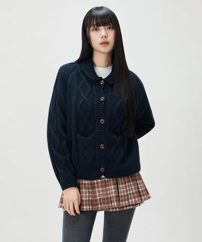 MIXXO Cardigan Aran Cable