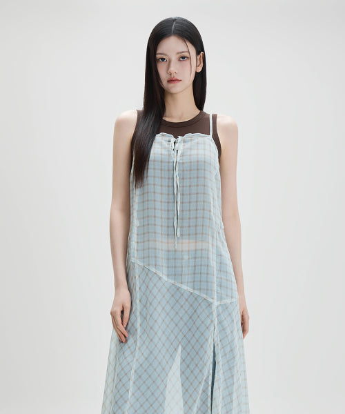MIXXO MIXXO See-through Layered Long Dress (C, S)