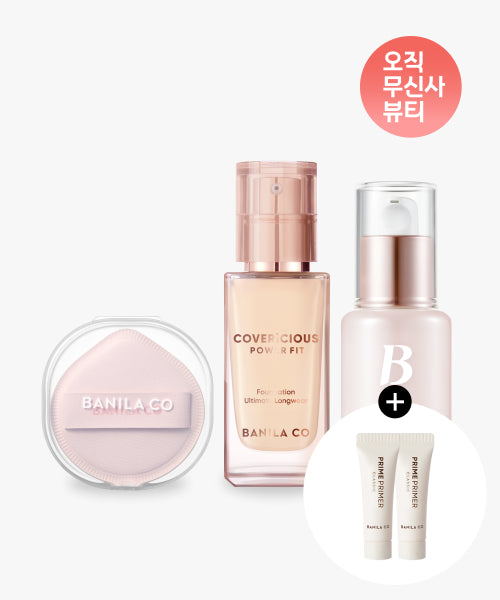 banila co banila co Covericious Power Fit Foundation + Dew Serum + Cloud Puff