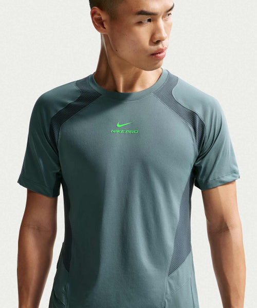 NIKE NIKE T-Shirt Pro Training Dry Fit ADV Short Sleeve Top - Mineral Slate