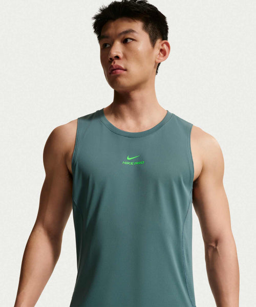 NIKE NIKE Pro Dry Fit Training Tank M - Mineral Slate:Green Strike