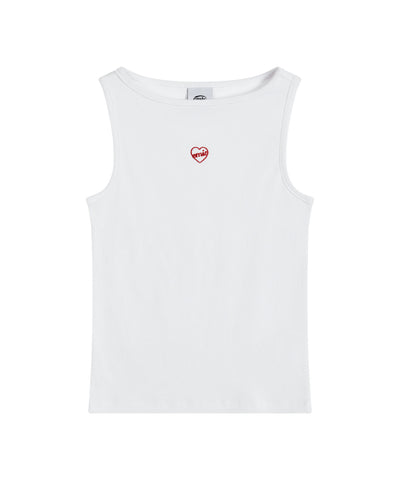 EMIS Boat Neck Tank Top White