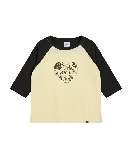 EMIS EMIS Coastal Raglan T-Shirt Yellow