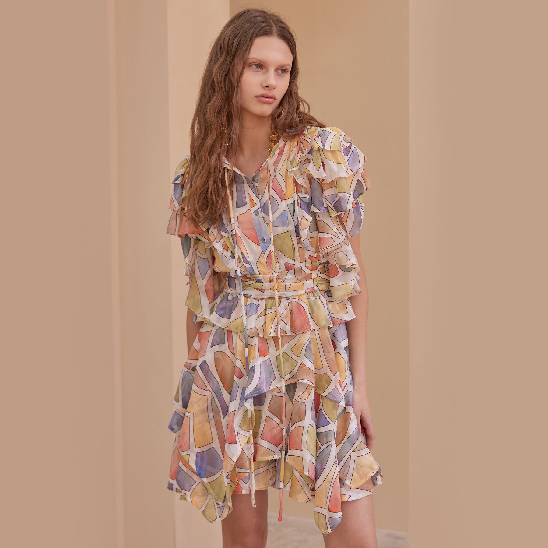 CAHIERS CAHIERS Jumpsuit Gathered-waist Peplum