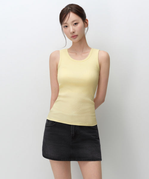 MUSINSA STANDARD WOMAN MUSINSA STANDARD WOMAN Women's Essential Bra Tank Top Lemon