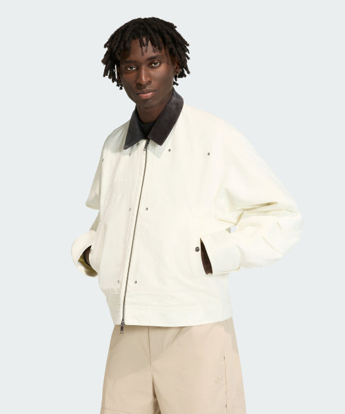 ADIDAS ADIDAS Premium Essential Bomber Jacket - Ivory