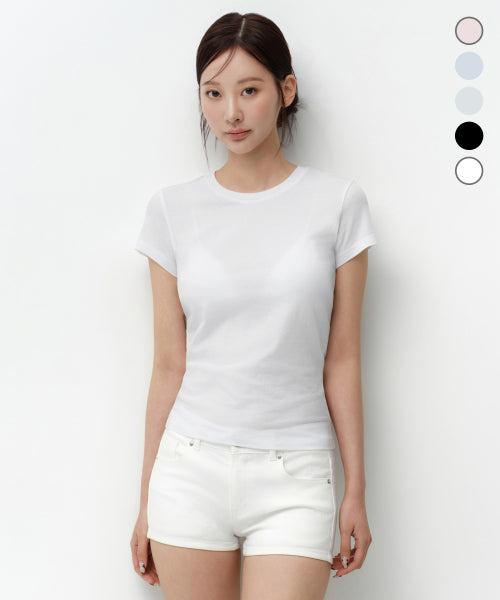 MUSINSA STANDARD WOMAN MUSINSA STANDARD WOMAN Sheer Slim T-Shirt (Various Colors)