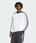 ADIDAS ADIDAS 3-Stripe Long Sleeve T-Shirt - White