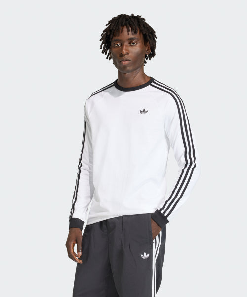 ADIDAS ADIDAS 3-Stripe Long Sleeve T-Shirt - White