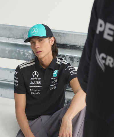 ADIDAS Mercedes AMG F1 Team Engineer Polo Shirt - Black