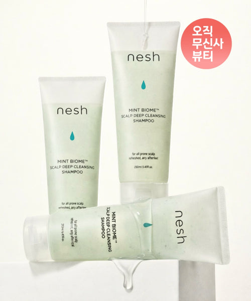 NESH [3-piece set] Mint Biome Scalp Deep Cleansing Shampoo 250ml x 3