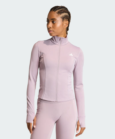 ADIDAS Optime Essential Full Length Zipper Jacket