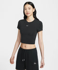 NIKE Nike T-Shirt Crop Black:White