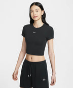 NIKE Nike T-Shirt Crop Black:White