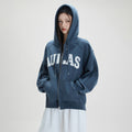 MIXXO MIXXO Hoodie Patch Decorated Zip-Up