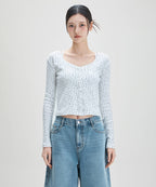 MIXXO MIXXO T-Shirt Small Flower Tank Top Cardigan Setup