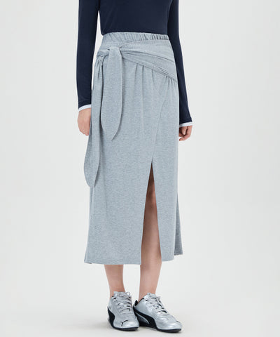 MIXXO Skirt Ribbon Tie Banding Long Skirt