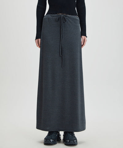 MIXXO Pattern Banding Long Skirt C/S
