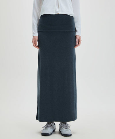 MIXXO Folded Banding Long Skirt