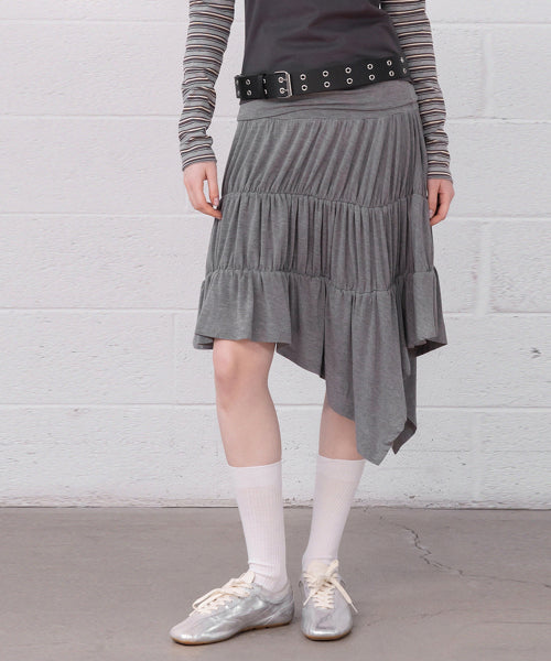 MIXXO MIXXO Skirt Folded Banding Tiered