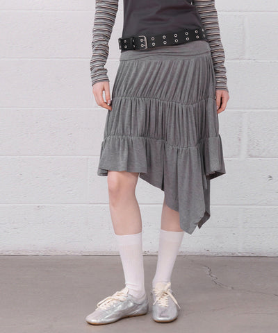 MIXXO Skirt Folded Banding Tiered