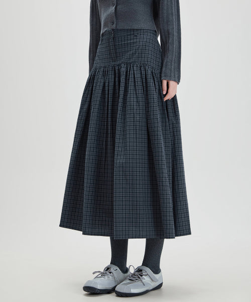 MIXXO MIXXO Check Long Skirt C