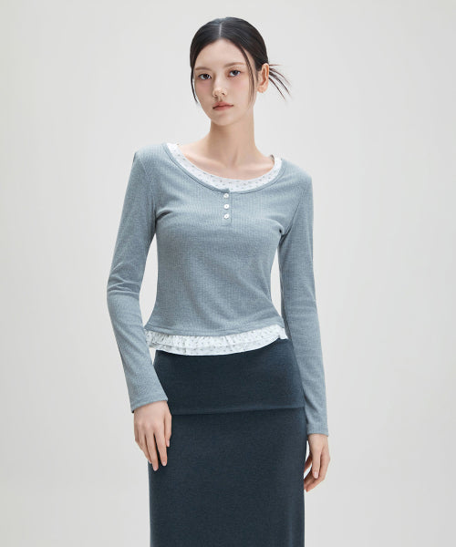 MIXXO MIXXO T-Shirt Layered Frill C