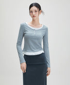 MIXXO MIXXO T-Shirt Layered Frill C