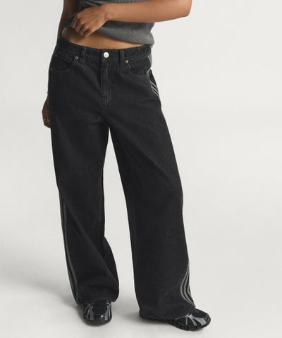 ADIDAS Firebird Track Pants Denim - Black