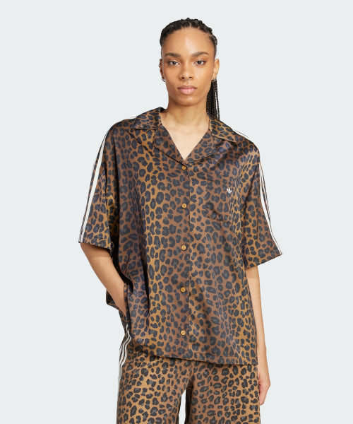 ADIDAS ADIDAS Satin Shirt Leopard:Brown