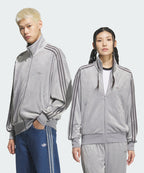 ADIDAS ADIDAS Firebird Velor Track Top - Gray