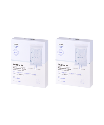 DR.ORACLE Niacinamide Recipe Radiance White Mask (20 sheets)