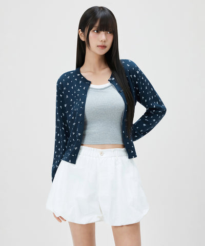 MIXXO Cardigan Small Flower Pattern