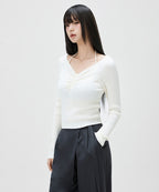 MIXXO MIXXO Shirring Point Pullover Women
