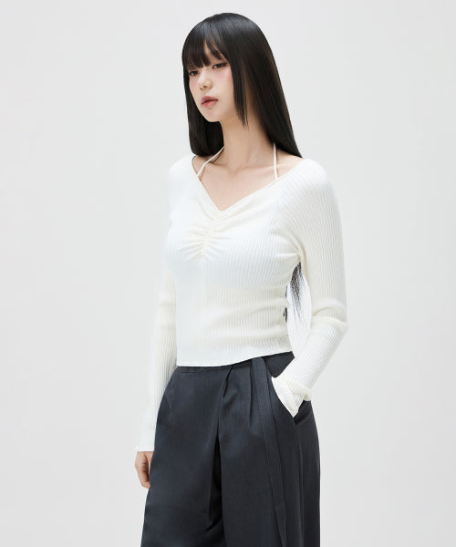 MIXXO MIXXO Shirring Point Pullover Women