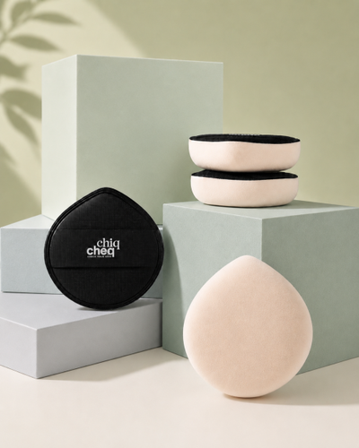 GLOSS&GLOW Cheek Check Fluffy Giant Air Cushion Puff 2P