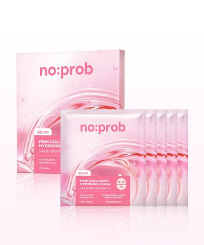 NOPROB No-Prop Pink Collagen Hydrogel Mask 5 Pieces