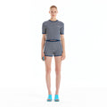 EENK EENK ULTRIX Gingham Knit Shorts - Ivory/Navy