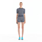 EENK EENK ULTRIX Gingham Knit Shorts - Ivory/Navy