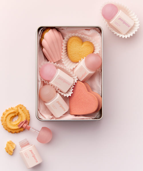 peripera peripera Blurry Talk Cheek Mini Heart Puff Set