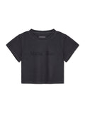 MATIN KIM MATIN KIM PIGMENT LOGO CROP TOP