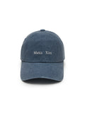 MATIN KIM MATIN KIM Mini Classic Logo Ball Cap in Smoke Blue