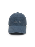 MATIN KIM MATIN KIM Mini Classic Logo Ball Cap in Smoke Blue