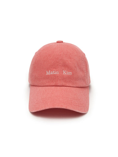 MATIN KIM Mini Classic Logo Ball Cap in Light Orange
