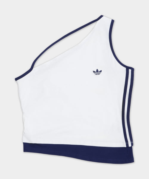 ADIDAS ADIDAS Tank One Shoulder Top - White: Night Sky
