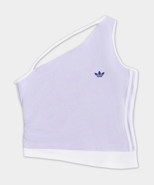 ADIDAS ADIDAS Tank One Shoulder Top - Lilac:White
