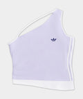 ADIDAS ADIDAS Tank One Shoulder Top - Lilac:White