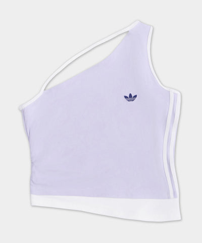 ADIDAS Tank One Shoulder Top - Lilac:White