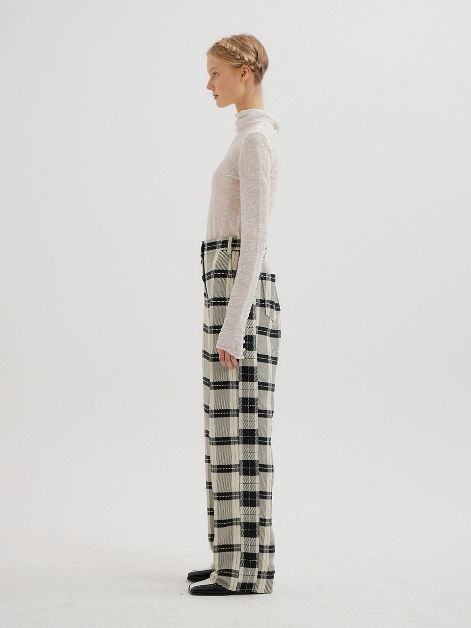 EENK EENK Pants Black/Ivory Check