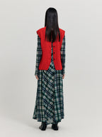 EENK KHOLIN 4-Pocket Knit Vest - Red